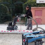 Traitement de béton - Bouchardage