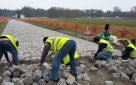 Chantilly Rue du Conétable, Aménagement complet en pavés de remploi , bordures , pavés sur voirie et sur trottoirs; Intégration d’un circuit de chauffage sous le pavage