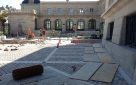 Maison de Champagne Moët & Chandon, Epernay, pose de pavés et dalles sur caves de stockage