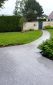 Terrasse en granit gris clair grand format