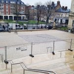 Parvis Tribunal d'Amiens granit VEGA Jaune