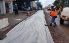 On étuve le béton avec un poliane, la minéralisation intervient plus tard