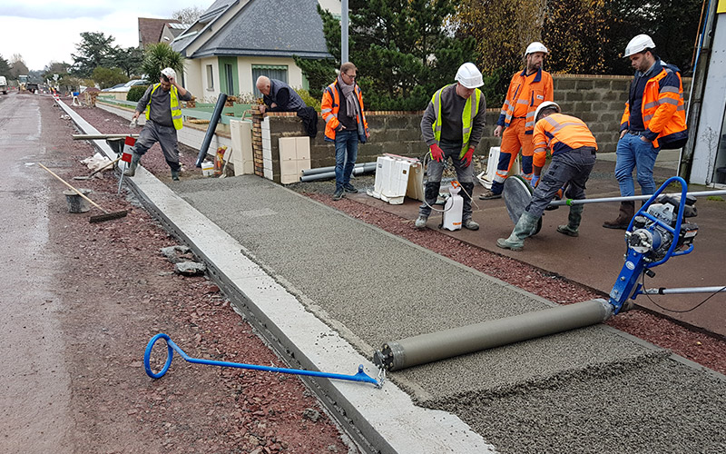 Béton DRAINANT On ferme le béton avec le multilisse