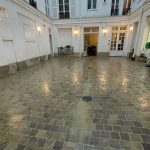 Aménagement cour intérieure sur voutes (pavage)
